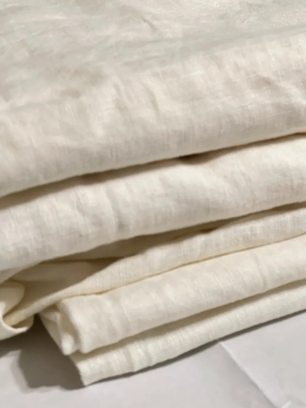 IKEA Light Cream Grommet Top Curtains - Pair